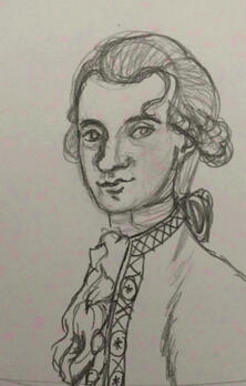 A Sketch of Mozart's Portrait