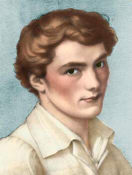 A Colorization of young Franz Schubert