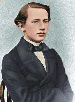 A Colorization of young Pyotr Tchaikovsky